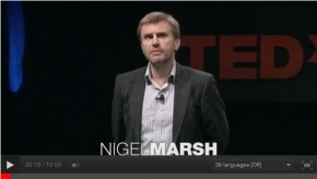 Nigel Marsh Giving His TED Talk "How to Make Work-Life Work