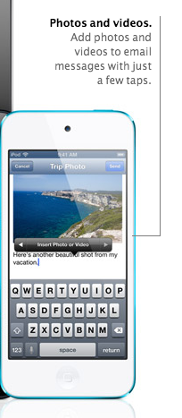 Add a photo in Mail with iOS6