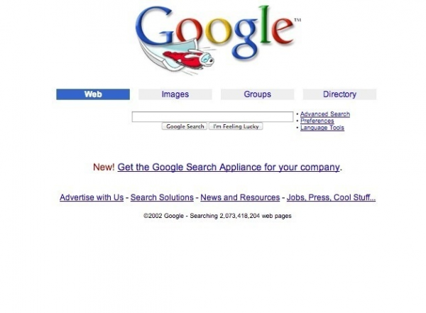 webby winner google in 2002