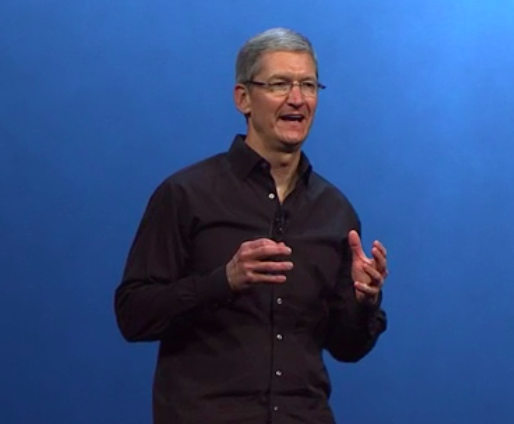 Tim Cook at Apple's WWDC Conference Announcing New Macbook Air, Time Capsule, iOS7 and more