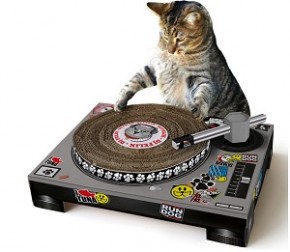 cat scratch cat deck turntable gift for pet
