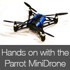Playing with the Parrot MiniDrone at #CES2014 (Video)