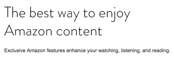 the best way to enjoy amazon content